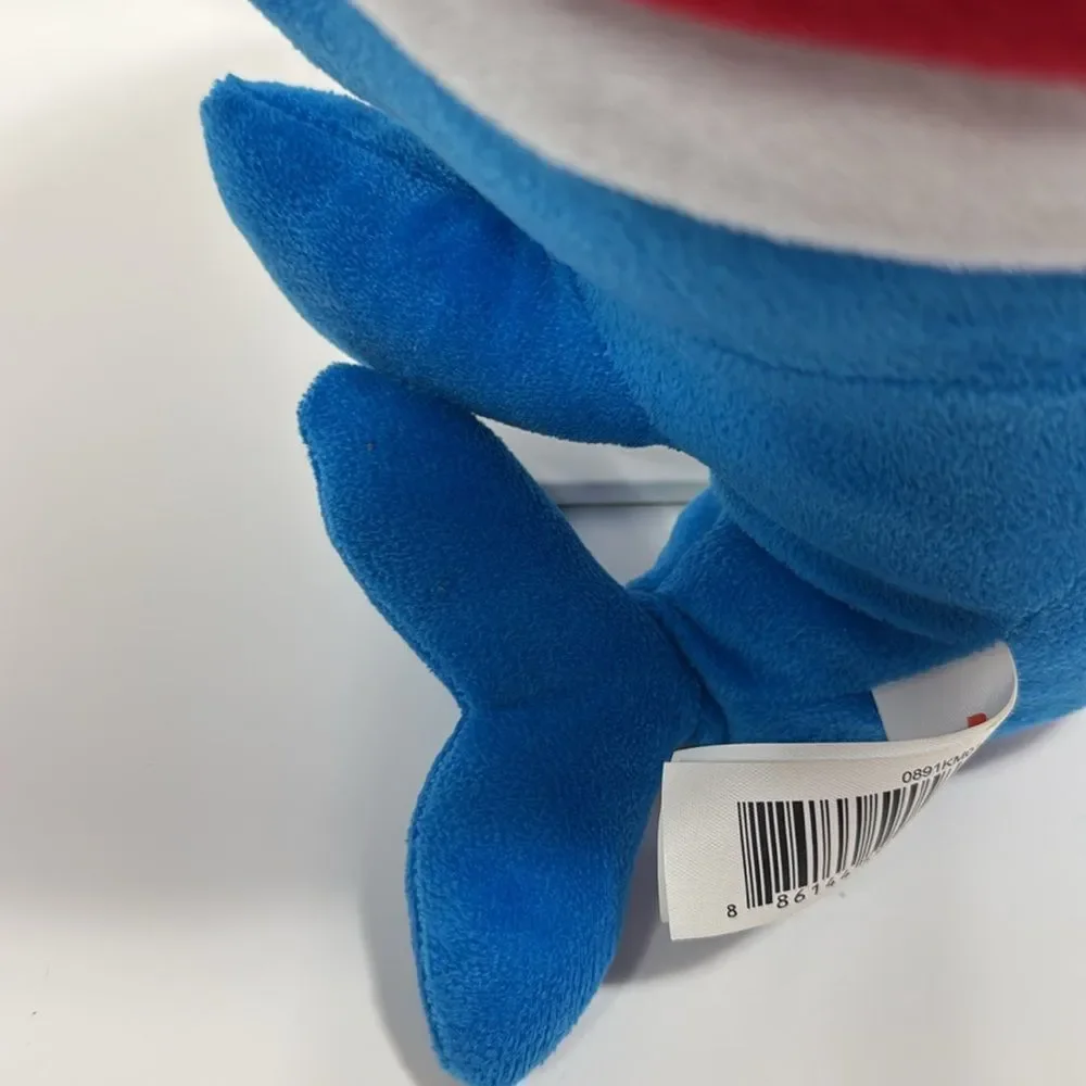 Nickelodeon Baby Shark Holiday Daddy Shark Stuffed Animal Blue White